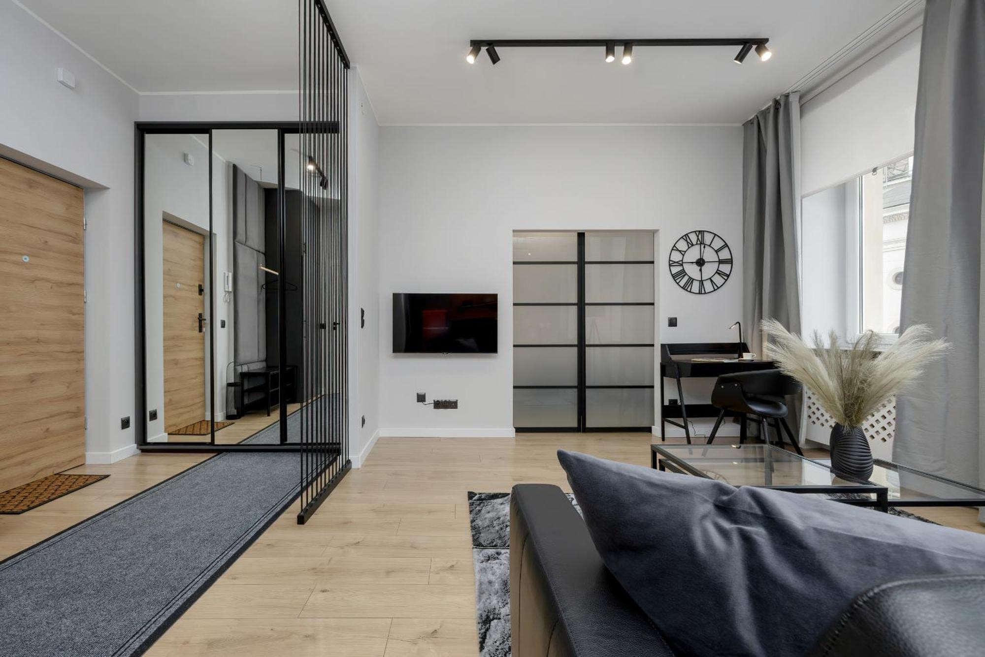 Exclusive Grey And Red Apartment In Warsaw Center By Noclegi Renters Varsóvia Exterior foto