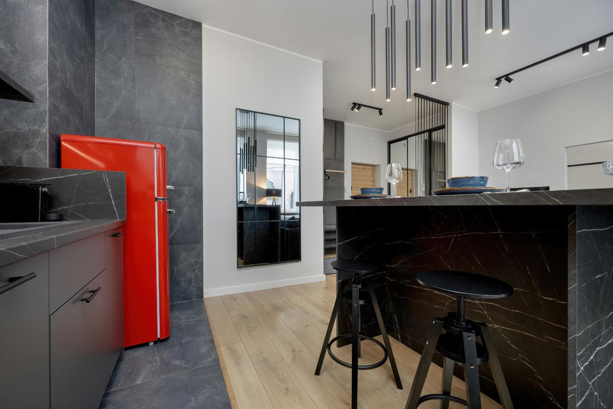 Exclusive Grey And Red Apartment In Warsaw Center By Noclegi Renters Varsóvia Exterior foto